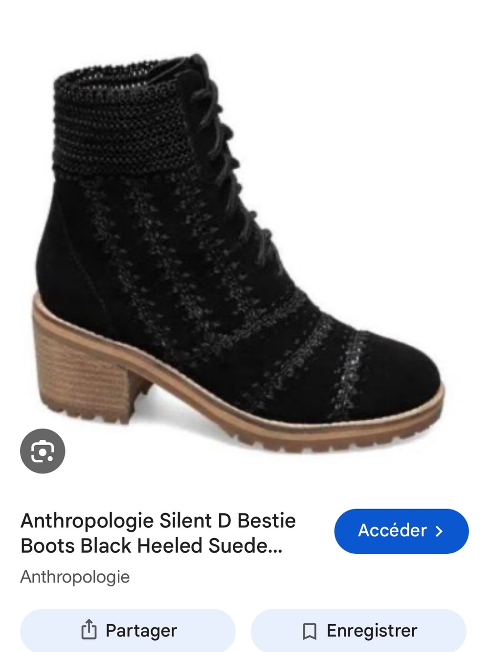 Anthropologie Silent D black Bestie booties